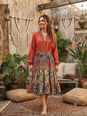 bohemian bae dresses Kantha | | Kantha Bae Dress this Boho Cotton Maxi